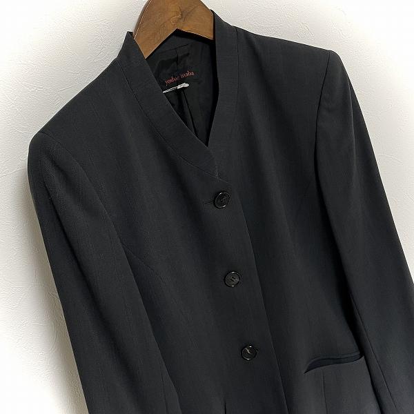 ヨシエイナバ 高級ウール スカートスーツ/9号 ヨシエイナバ スカートスーツ レディース美品 - ドット柄（19287603