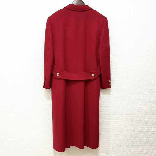 美品 Leilian レリアン ダッフルコート ウール100% ミドル丈 赤 フーディーロングコート|レリアン | レリアン公式オンラインストア