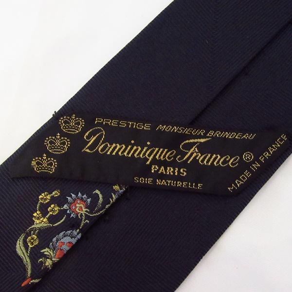 anzt ドミニクフランス DominiqueFrance ネクタイ 濃紺 シルク