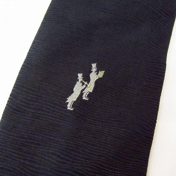 anzt ドミニクフランス DominiqueFrance ネクタイ 濃紺 シルク