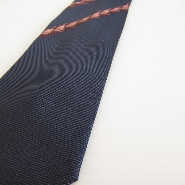 anzt ドミニクフランス DominiqueFrance ネクタイ 濃紺 クラウン 刺繍
