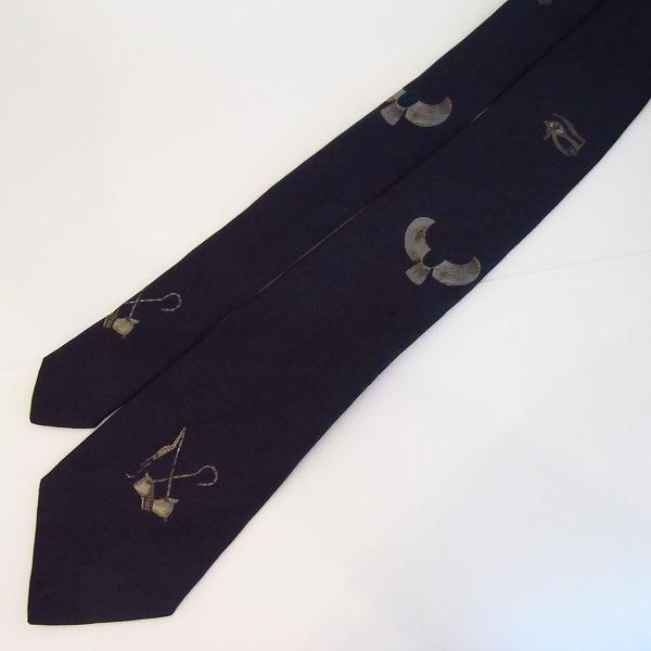 anzt ドミニクフランス DominiqueFrance ネクタイ 濃紺 シルク
