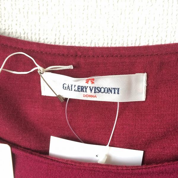 #anc ギャラリービスコンティ GALLERY VISCONTI ワンピース 2 ワインレッド ノースリーブ リボン レディース [885286] | ギャラリービスコンティ | 05