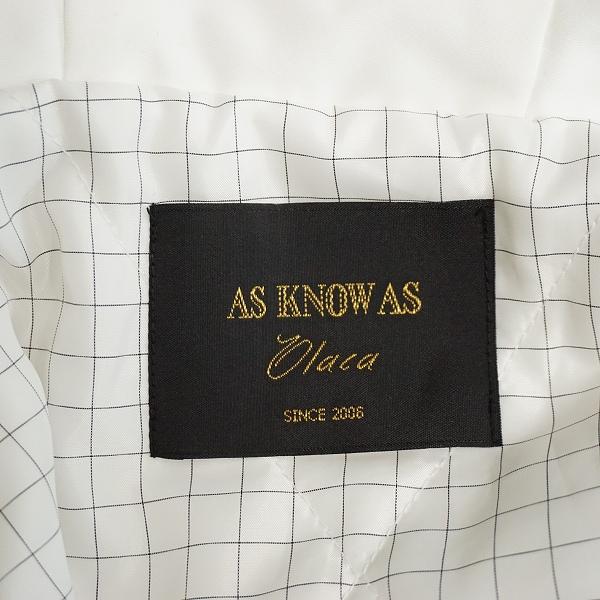 wnc アズノゥアズオオラカ AS KNOW AS olaca ブルゾン 3 白 中綿 