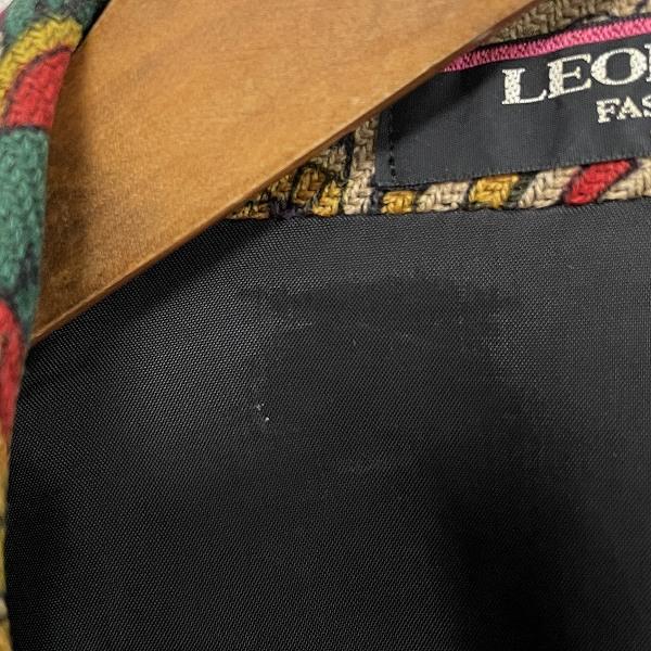 wnc レオナール LEONARD ジャケット 11AR マルチ カシミヤ混 ダブル