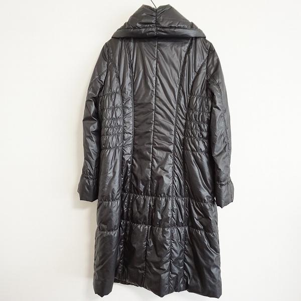 Leilian（レリアン） #wnc コート 9 黒 中綿 ロング スナップボタン 