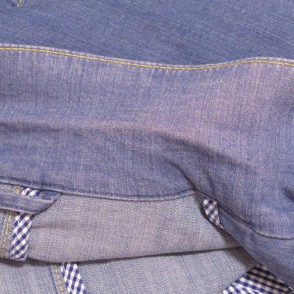 PAPAS（パパス） #anc ジャケット L 青系 デニム ステッチ ストレッチ