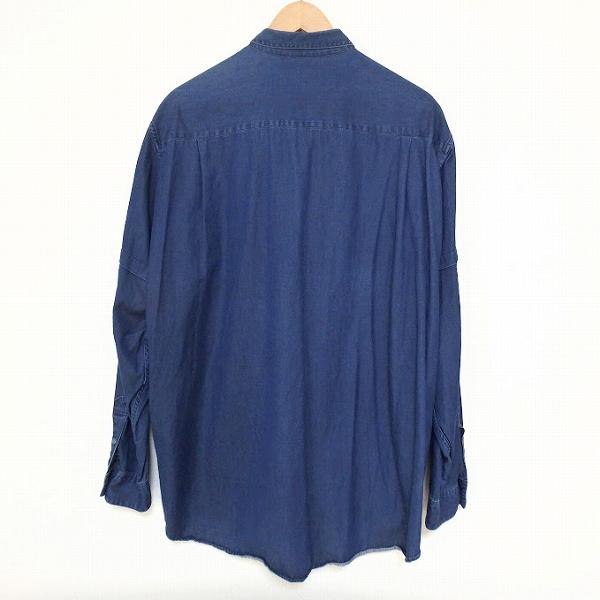 PAPAS（パパス） #anc 長袖シャツ L 青系 デニム調 メンズ [886322