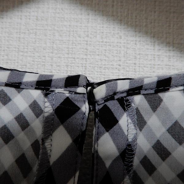 snc トゥービーシック TO BE CHIC シャツ ブラウス 40 黒 白 半袖 
