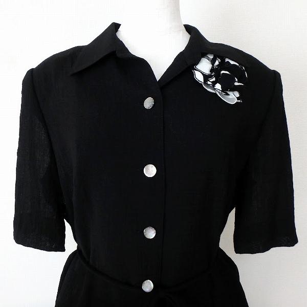 Leilian（レリアン） #snc セットアップ 11 黒 白 ツーピース 花柄 