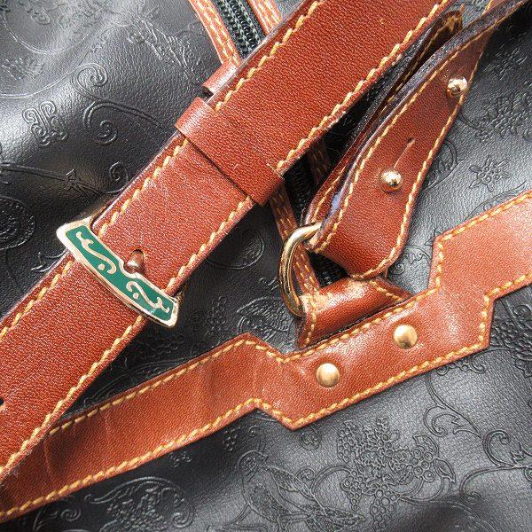 anb ピエログイディ PIERO GUIDI ボストンバッグ 旅行バッグ 黒 茶 総