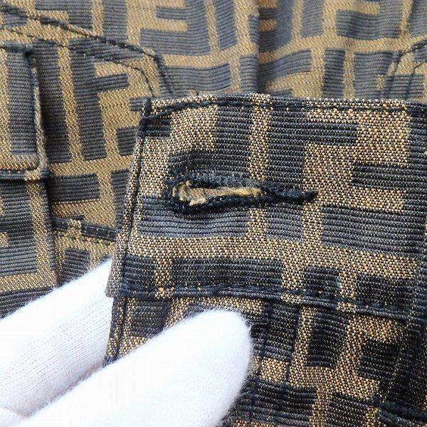 anc フェンディ FENDI スカート 40 茶系 ズッカ柄 ミニ イタリア製  