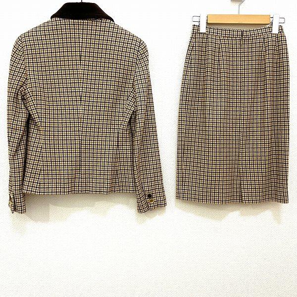 BURBERRY #wnc バーバリー スカートスーツ 茶系 セットアップ BURBERRY #wnc バーバリー スカートスーツ 茶系 セットアップ