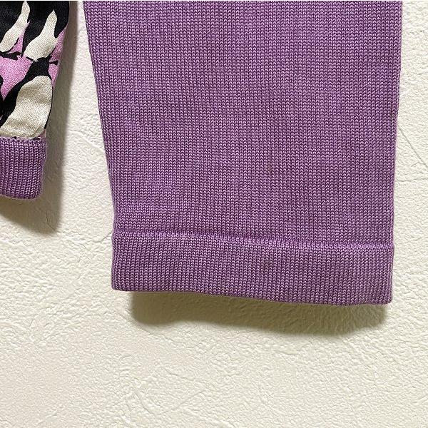wnc セリーヌ CELINE セーター・ニット 42 紫系 ペンギン柄 イタリア製 