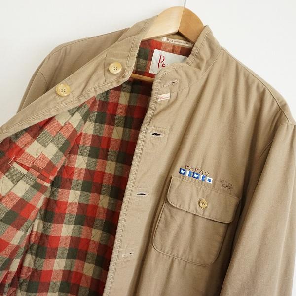 極美品　パパス　Papas　麻100%　ジャケット　M　ベージュ　日本製 極美品 パパス Papas 麻100% ジャケット M ベージュ 日本製