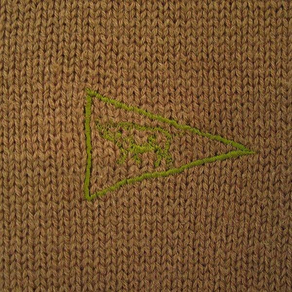 PAPAS（パパス） #snc ベスト L 茶系 麻混 ニット シンプル 無地 日本