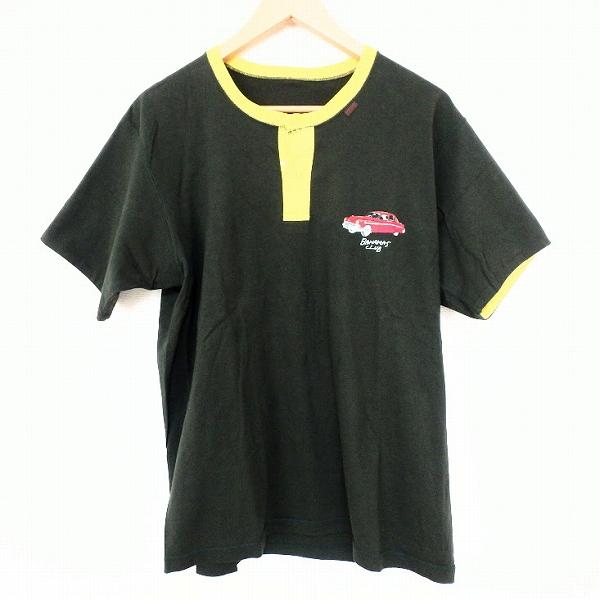 PAPAS（パパス） #snc Papas Tシャツ M カーキ 黄色 半袖 車柄