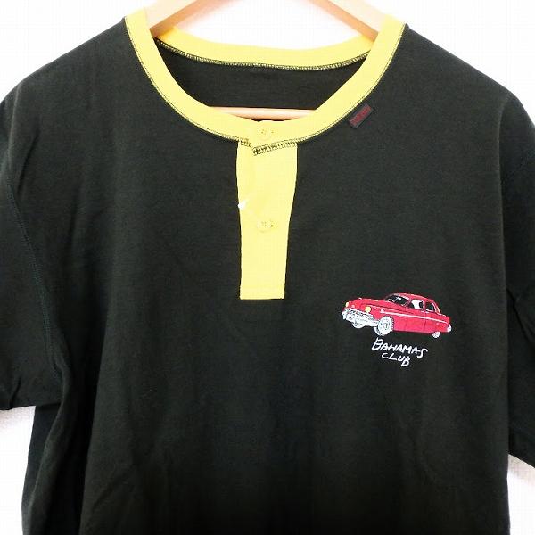 PAPAS（パパス） #snc Papas Tシャツ M カーキ 黄色 半袖 車柄