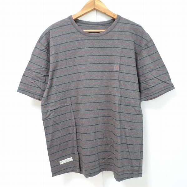 パパス半袖トレーナー新品未使用タグ付き PAPAS（パパス） #snc Papas Tシャツ L グレー 赤 黒 半袖 ボーダー