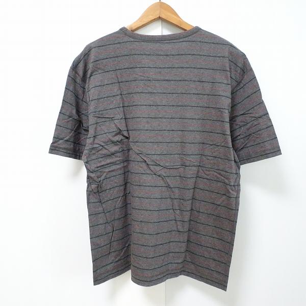 PAPAS（パパス） #snc Papas Tシャツ L グレー 赤 黒 半袖 ボーダー 