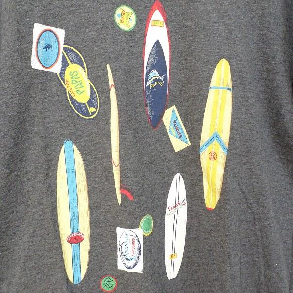 PAPAS（パパス） #snc Papas Tシャツ L グレー 半袖 サーフボード柄