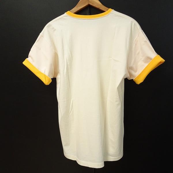 PAPAS（パパス） #snc Papas Tシャツ M アイボリー 黄 バイカラー 