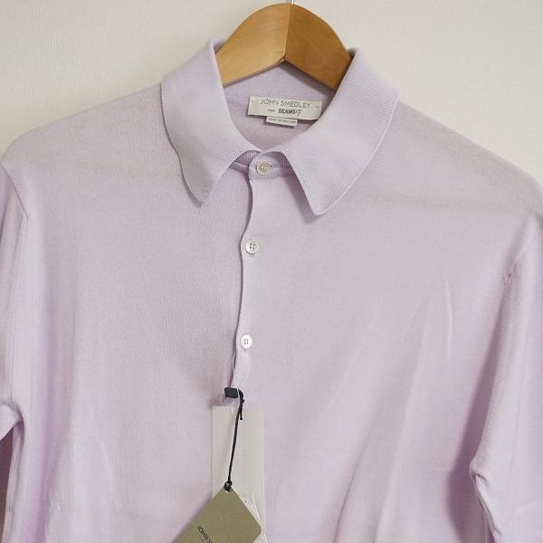 snc ジョンスメドレー JOHNSMEDLEY for BEAMS F ポロシャツ S 紫