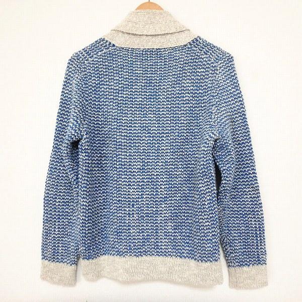 DRUMOHR（ドルモア） #anc カーディガン 46 青 アイボリー ニット 麻混