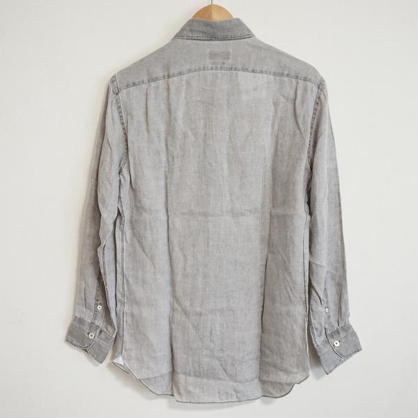 snc ジャンネット giannetta 長袖シャツ M グレー系 麻 薄手 