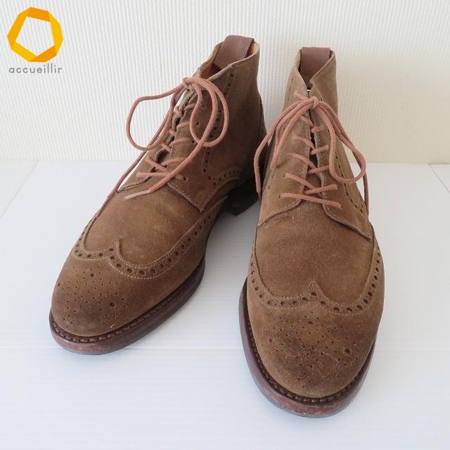 wns クロケット&ジョーンズ CROCKETT&JONES BEAMS F ブーツ 5E 茶