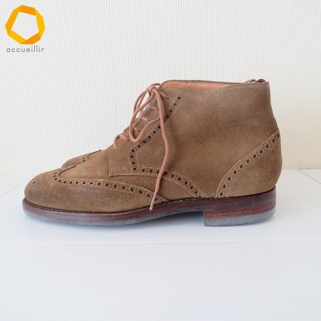 wns クロケット&ジョーンズ CROCKETT&JONES BEAMS F ブーツ 5E 茶
