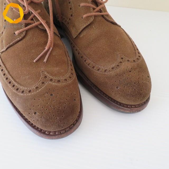 wns クロケット&ジョーンズ CROCKETT&JONES BEAMS F ブーツ 5E 茶