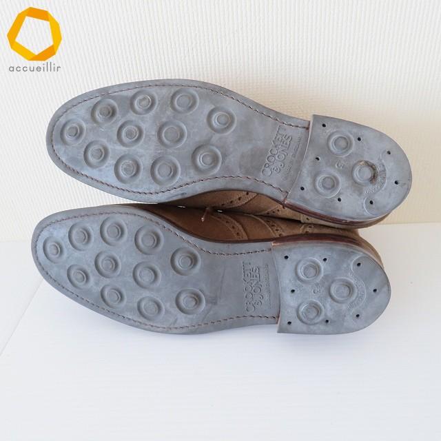 wns クロケット&ジョーンズ CROCKETT&JONES BEAMS F ブーツ 5E 茶