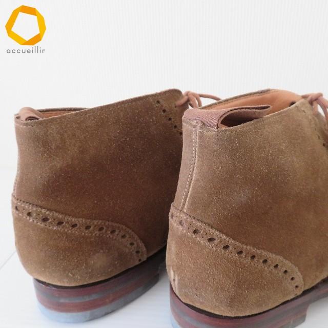 wns クロケット&ジョーンズ CROCKETT&JONES BEAMS F ブーツ 5E 茶