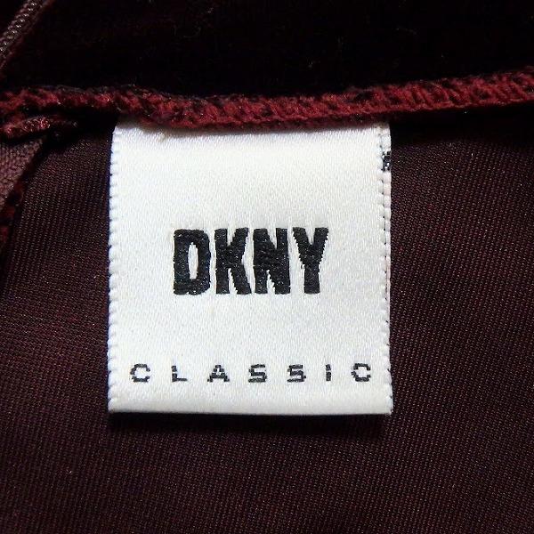 wnc ダナキャラン DONNAKARAN ワンピース S ボルドー ベロア調