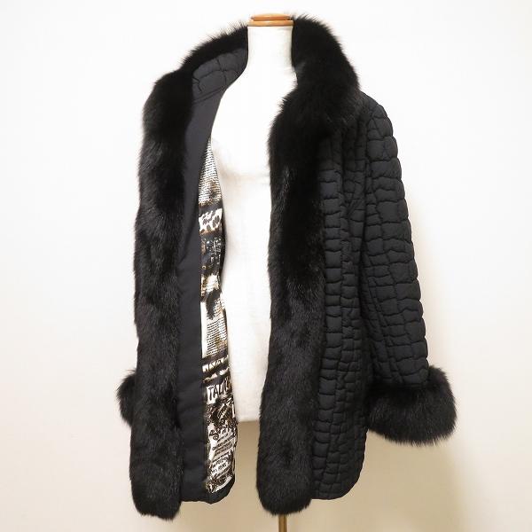 伊太利屋 #wnc GKITALIYA コート 11 黒 ファー レディース