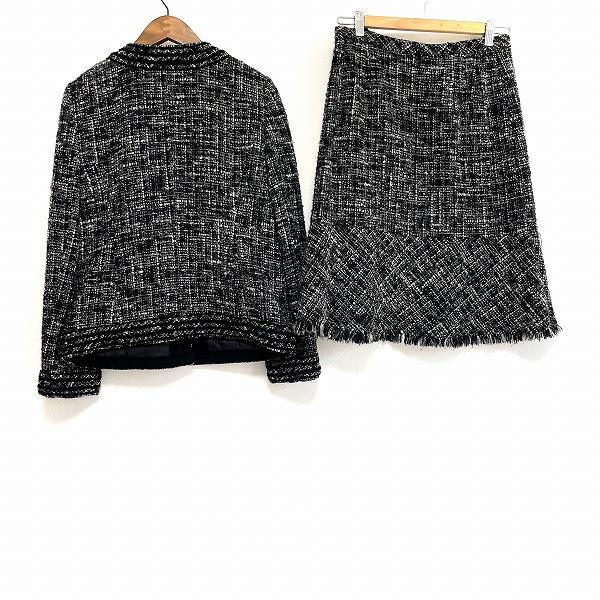 #wnc レリアン Leilian セットアップ 9 グレー系 ツイード フリンジ レディース [890914] | Leilian | 01