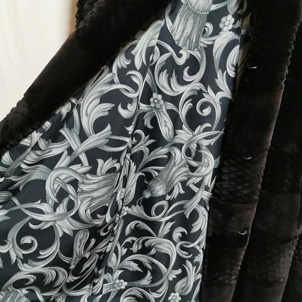 wnc ユキベルファム YUKI belle femme 毛皮コート 黒系 シェアード