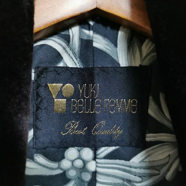 wnc ユキベルファム YUKI belle femme 毛皮コート 黒系 シェアード