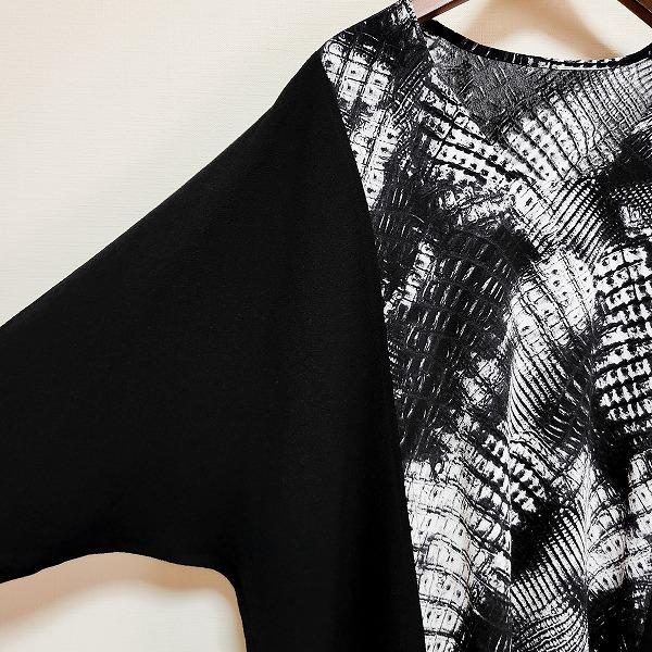 詩仙堂 BY HITOSHI ちりめん ドルマンスリーブ チュニック