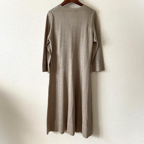 斉藤都世子 #wnc サイトウトヨコ ワンピース ベージュ ニット 花柄