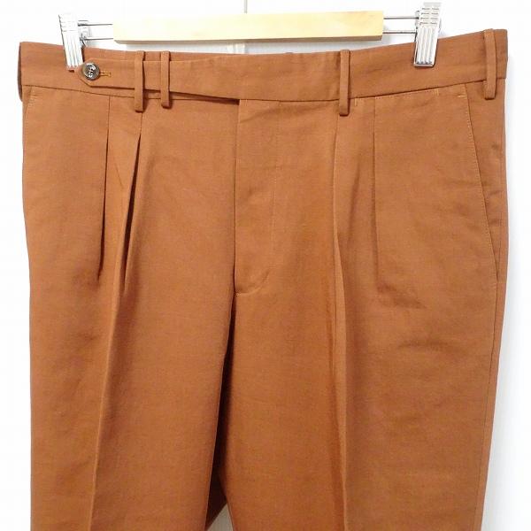PT TORINO #anc ピーティートリノ パンツ スラックス 50 赤茶 麻