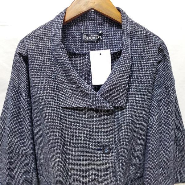 #anc ギエモン 儀右衛門 かすりの部屋 ジャケット 白 紺 柄 レディース [892875] |  | 02