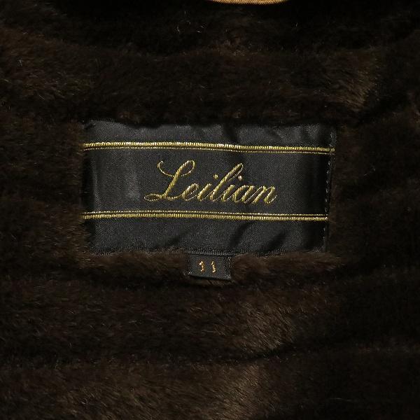 Leilian（レリアン） #wnc コート ステンカラーコート 11 茶 シルク