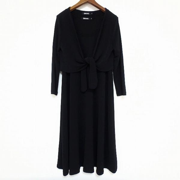 anc ダナキャラン DONNAKARAN セットアップ S 黒 ツーピース 