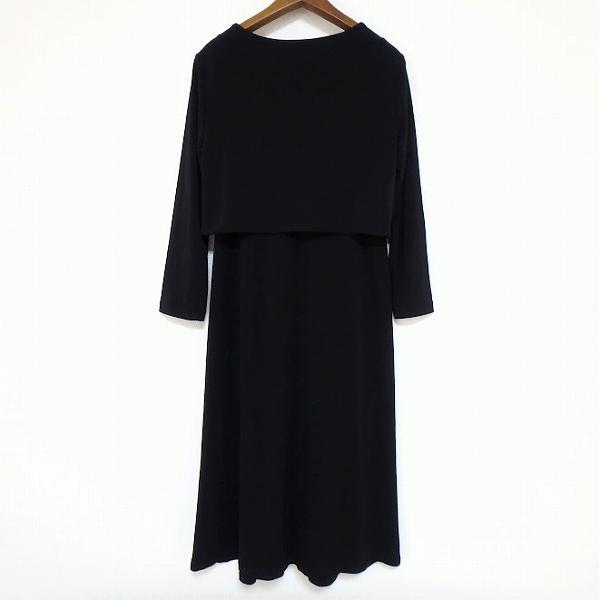 黒　ワンピース　タイト　DONNA KARAN 海外　ダナ・キャラン anc ダナキャラン DONNAKARAN セットアップ S 黒 ツーピース