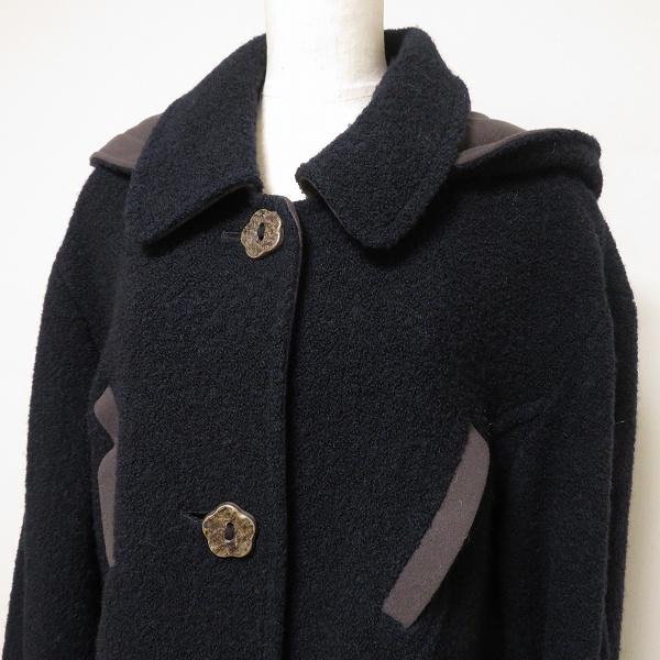 レリアン ホワイトレーベル 近年モデル最高級 濃紺ネイビー ロングコート 11L レリアン Leilian コート （ネイビー） - ファッション通販