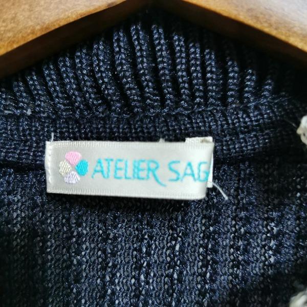 snc アトリエサガン ATELER SAGAN ニット・セーター 半袖 バラモチーフ