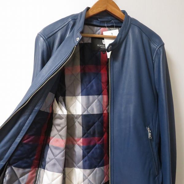 美品 XL ブラックレーベルクレストブリッジ 羊革 ジャケット 青 CB 