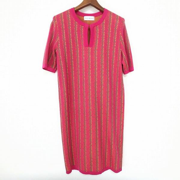 snc イヴサンローラン Yves Saint Laurent ワンピース M ピンク 緑 黄 